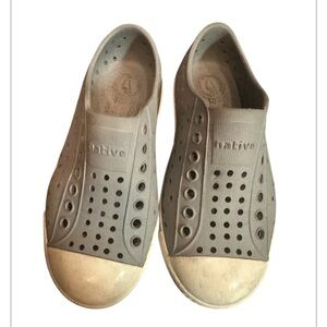 Native Gray Perforated Slip-Ons